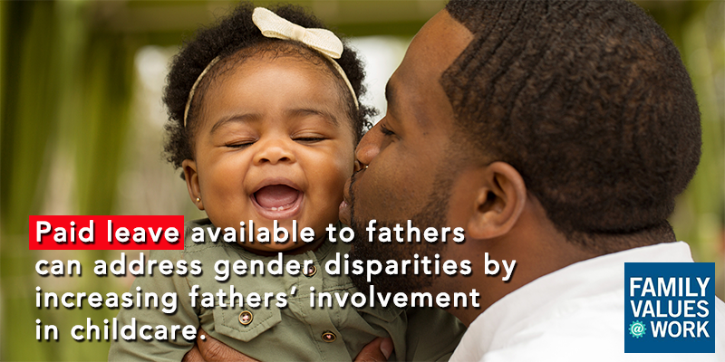 FmlyValuesWork's tweet photo. #PaidLeave can address gender disparities by increasing fathers’ involvement in childcare. #DadsNeedTime #FathersDay https://t.co/BLtcujtFG2