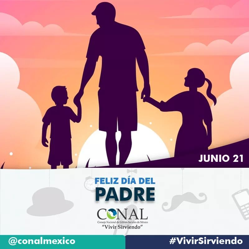 ConalMexico's tweet photo. Muchas felicidades a todos los #Papás que son parte importante de nuestra familia, que sin importar el obstáculo acompañan a sus hijos con valentía en este camino llamado vida. #FelizDíaDelPadre https://t.co/iiyBTkYywo