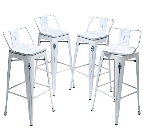 JaymeBest3's tweet image. #lowstools #Back Yongqiang 24″ Swivel Bar Stools Set of 4 Low Back Metal Barstools Indoor Outdoor Counter Bar Chairs with Wooden Seat Distressed White dlvr.it/RZ4JzP