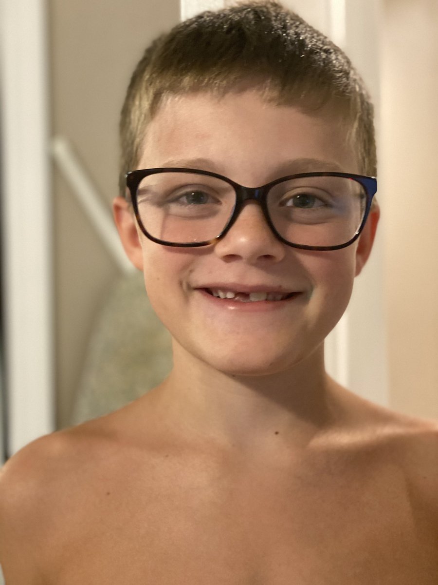 ashlee_cordelo's tweet photo. My 9 year old just walked into my room wearing my glasses and goes, “Hi, I’m Bobby!” 🤣 @mrBobbyBones @bobbybonesshow https://t.co/n83aKfXO8h