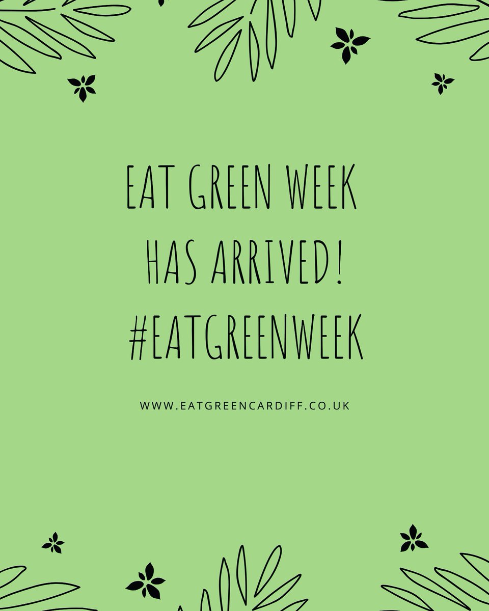 eatgreencardiff's tweet photo. ITS HERE!!! #eatgreenweek has arrived! We challenge you to try plantbased recipes for a week in a bid to reduce your environmental impact on the planet! You can still sign up on our website and receive a FREE PLANT BASED RECIPE BOOK featuring recipes from some of our fave places! https://t.co/roNcwdOTvs