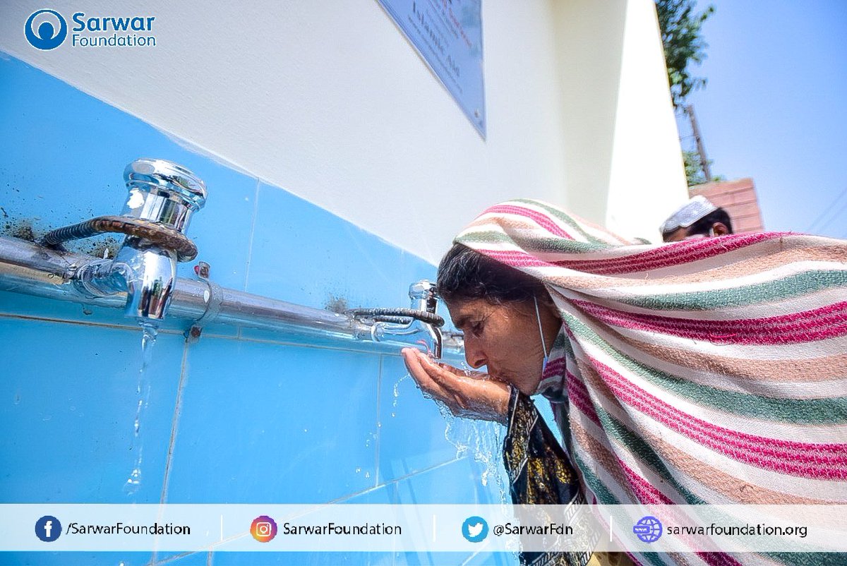 SarwarFdn's tweet photo. With collaboration of #Islamicaid, we have installed a Water Filtration Plant in Ahmadpur Sial, #Jhang where the inhabitants earlier relied on a handpump for drinking water. 
For donations, please visit: https://t.co/YXjNcLkwMC
#cleanwatersaveslives 
#nonprofit 
#charity https://t.co/nVj0HxRtBS