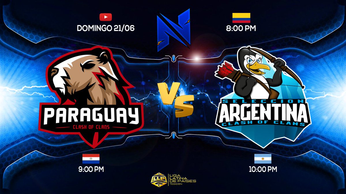 GRAN DOMINGO👔💟😱 FULL GUERRAS
📣Continuamos con los enfrentamientos de la 2da Jornada📣
📌HOY NO TE LO PIERDAS ❗
⚔️Paraguay🇵🇾 🆚 Argentina🇦🇷 
<a href="/selparaguaycoc/">Paraguay Clash Of Clans🇵🇾</a> <a href="/sel_ArgentinaOk/">Sel. Argentina de Clash of Clans</a>
EN VIVO ❗por el canal de <a href="/Nored221/">@Nored22</a> 🌷