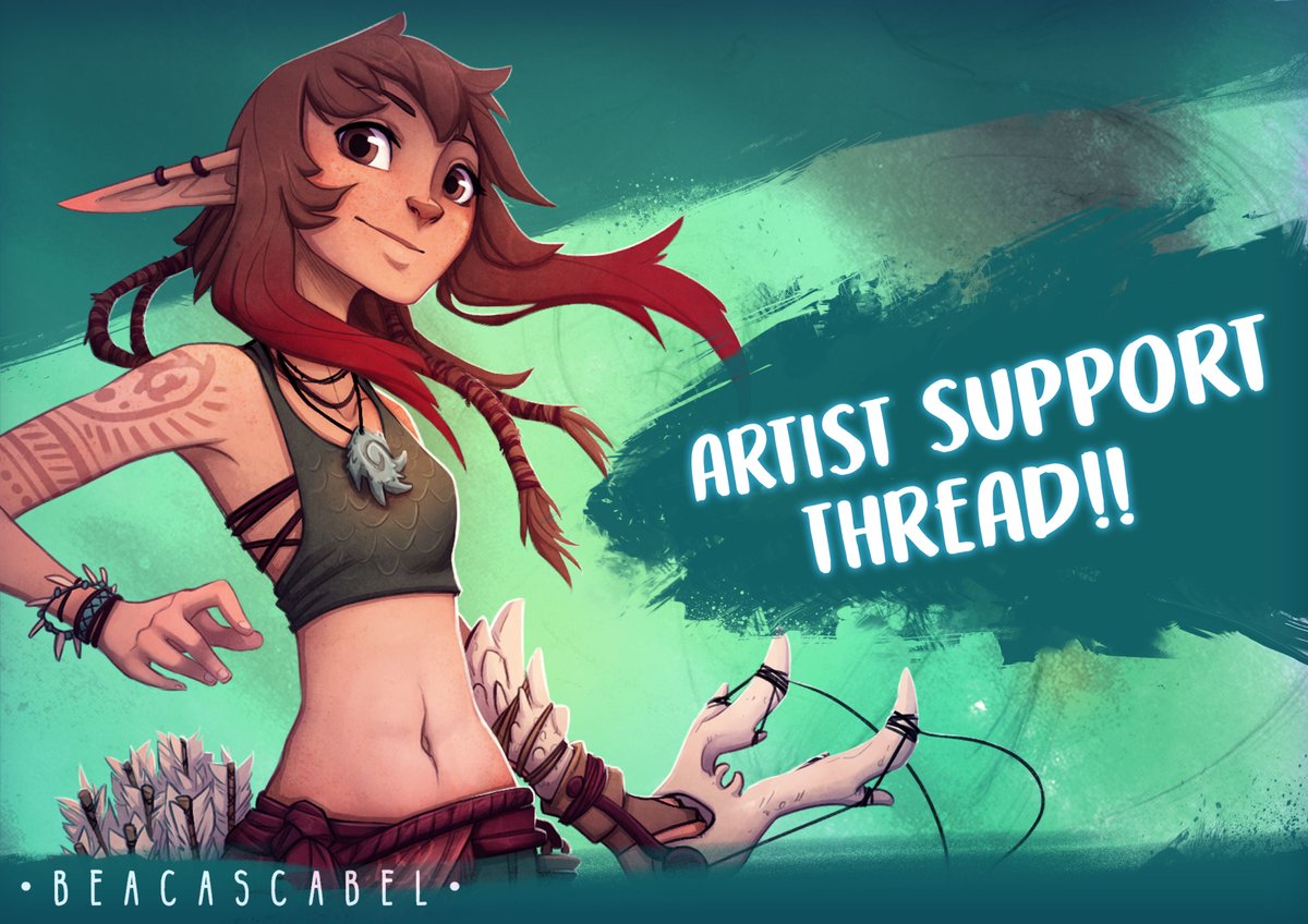 ARTIST SUPPORT THREADThank you for +1500 followers here!! I decided to do another artshare to celebrate it!!RT/like this post! So more artists can joinIntroduce yourself & share your art!Support other artists!No NSFW #artshare  #artistsupport  #ArtistOnTwitter