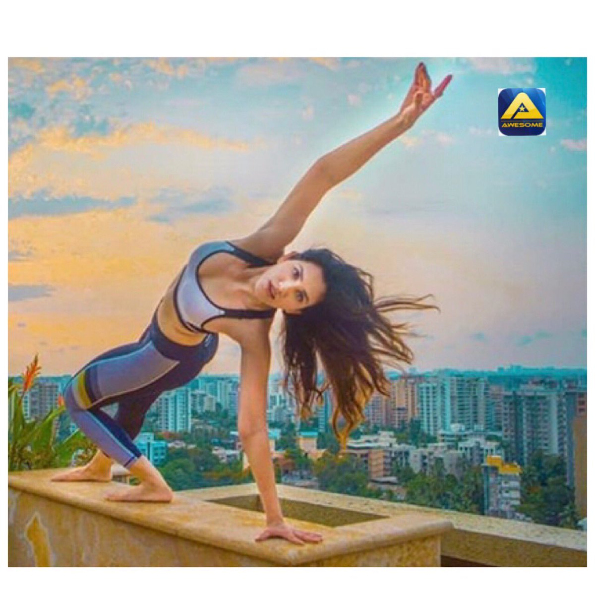 Yoga is being on the top of the world for @SonnalliSeygall 

.
.
.
#sonaliseygal #yogaday #worldyogaday2020 #awesometv #simplyawesome