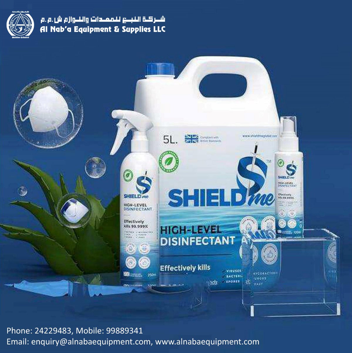 Alnabaequipmen1's tweet image. #Shieldme #Sanitizer
#Disinfectant #Liquid