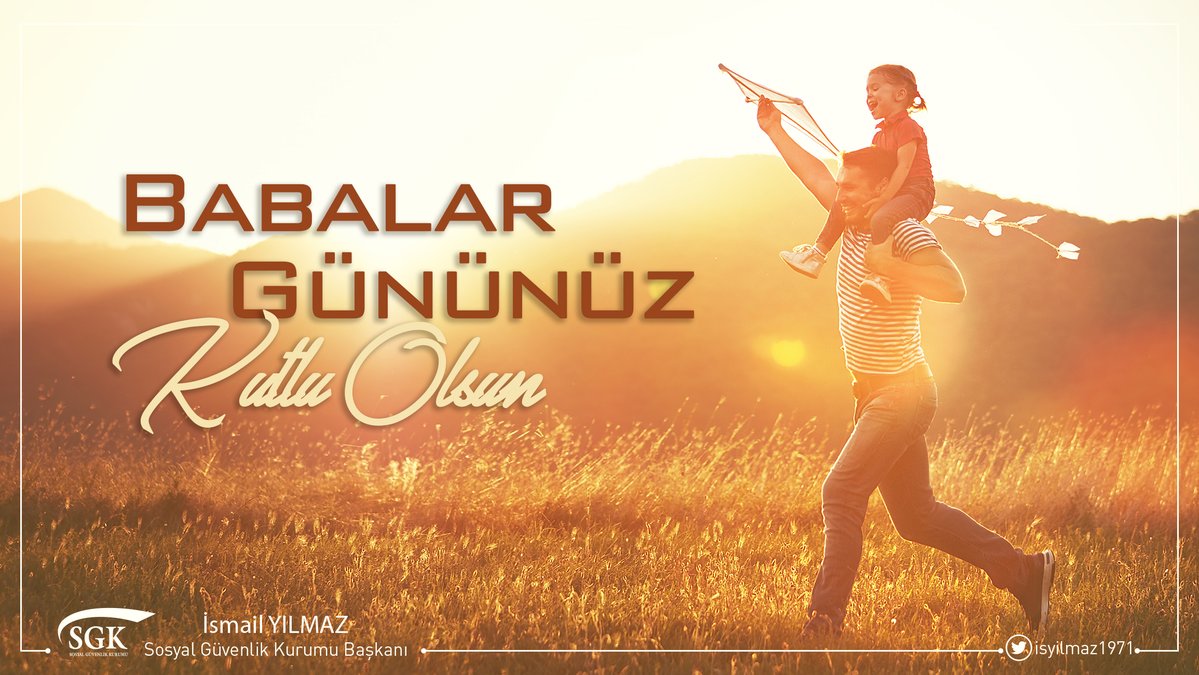Sevgisi ve merhameti ile çocuklarına kol kanat geren tüm babaların, #BabalarGünü kutlu olsun.