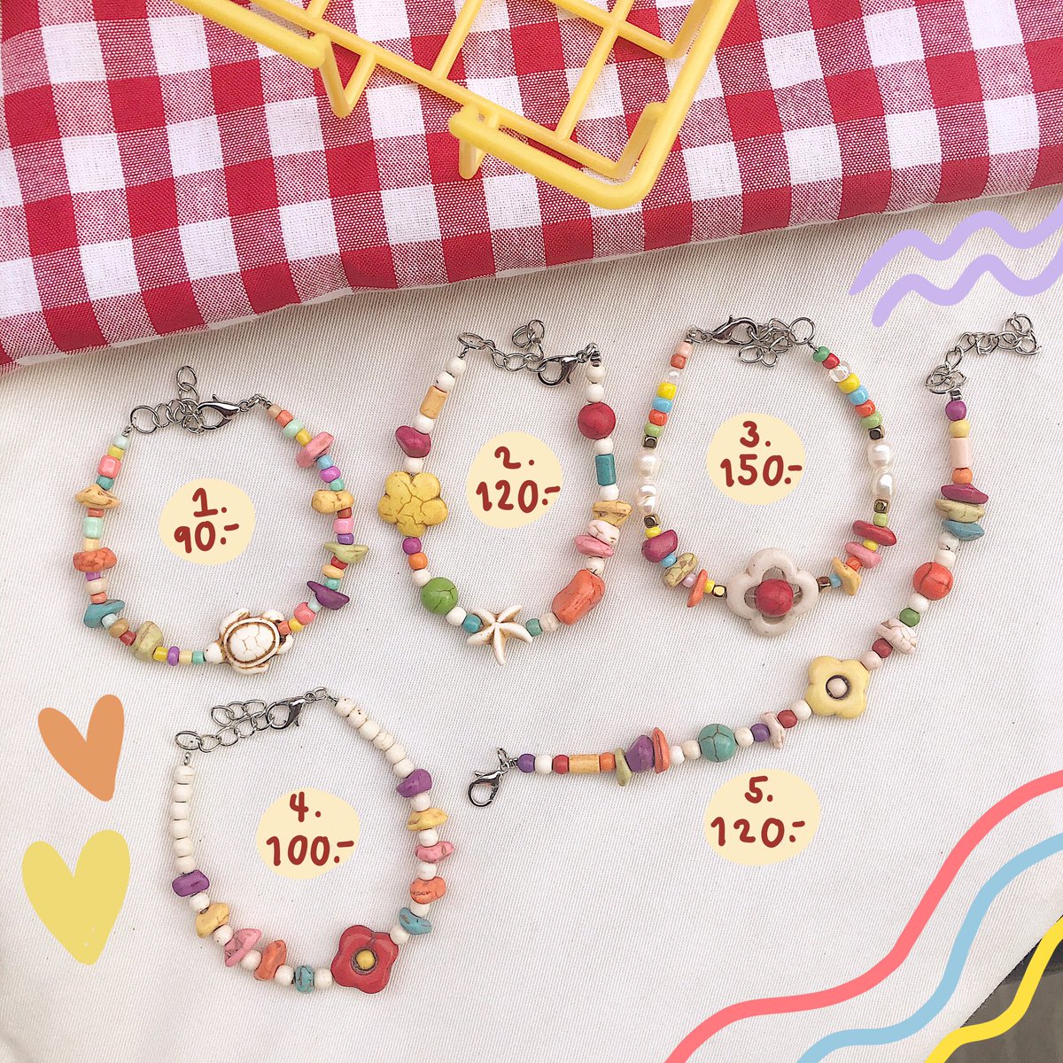 happyclumsy's tweet photo. น้องมีอย่างละเส้นนะคะ ราคาตามภาพเลยยยน่ารักทู้กกอัน💓😝
#กําไลลูกปัด #กําไลข้อมือ #กําไลหิน #ลูกปัด https://t.co/j6AdI3aTXt