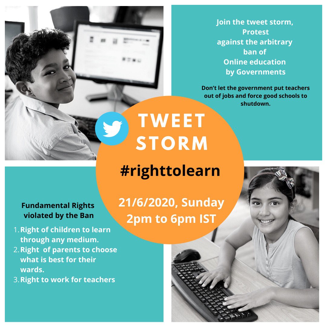 #righttolearn 
Digital is the way to go..... lift the ban on online learning!