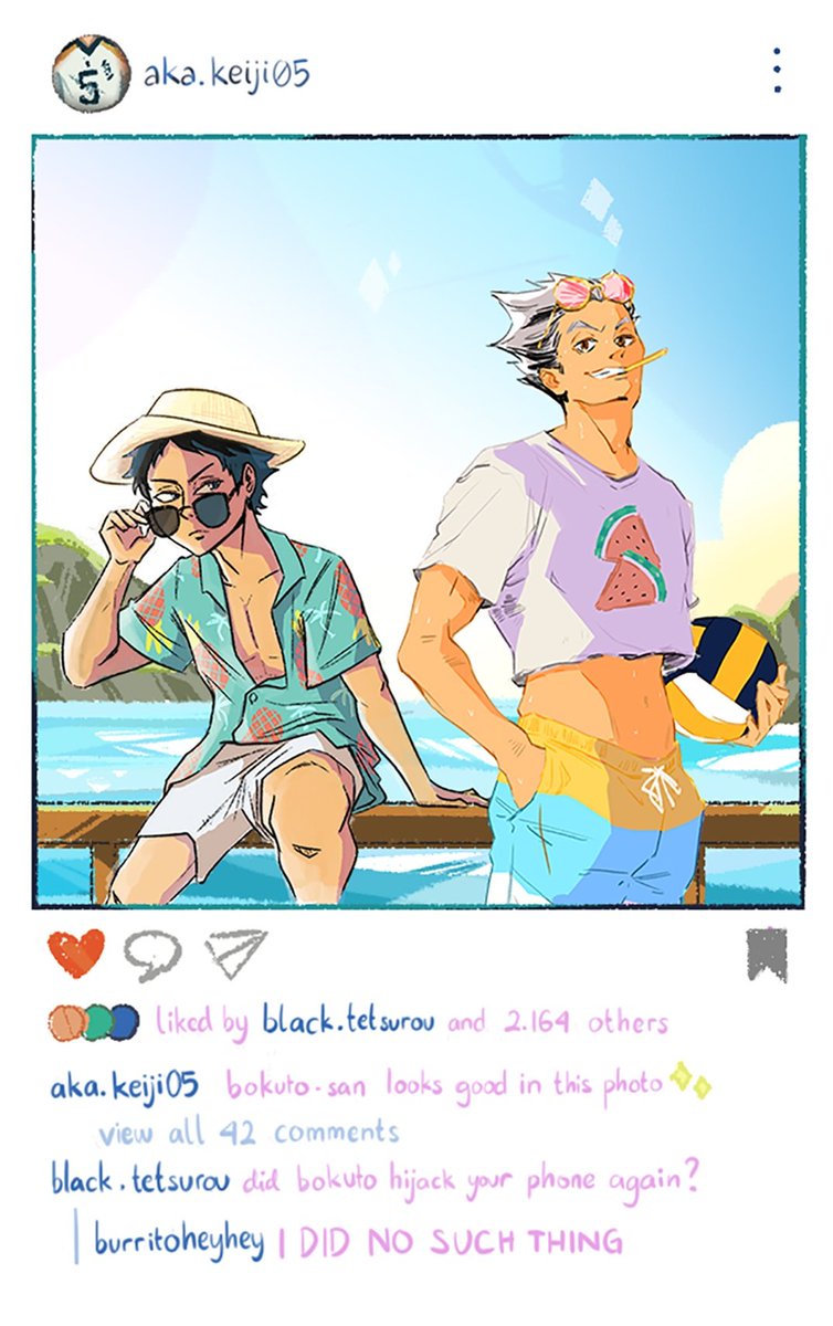 Akaashi is more popular on IG than Bokuto... he's not gonna like it ?
#BokuAka draw off with @_rainingwinter! Hers is Akaashi's IG~
#Haikyuu #ハイキュー