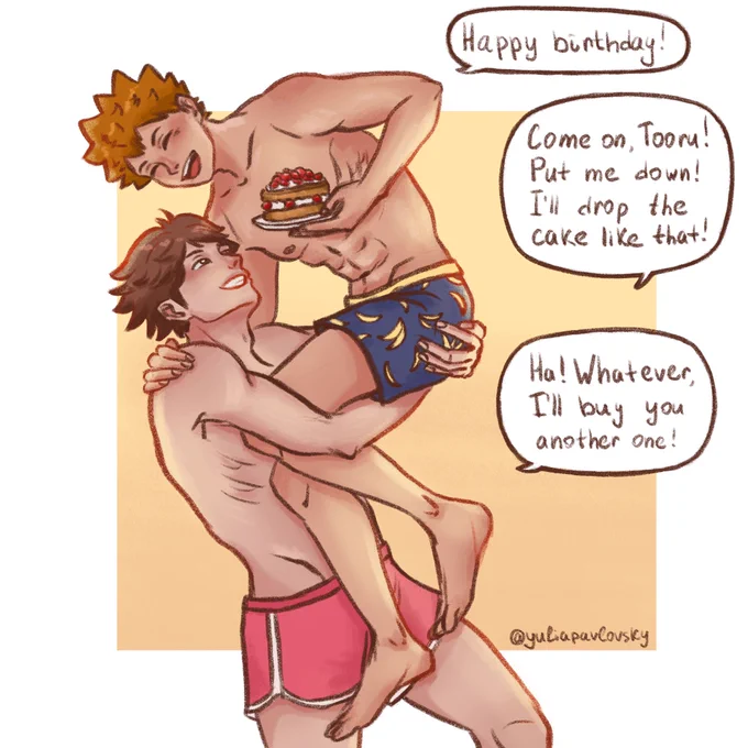 Day 7: CAKE BY THE OCEAN 
#SweatyShoyoWeek

Happy birthday beloved sunshine ☀️ 

#oihina #hinatashoyo #haikyuu 