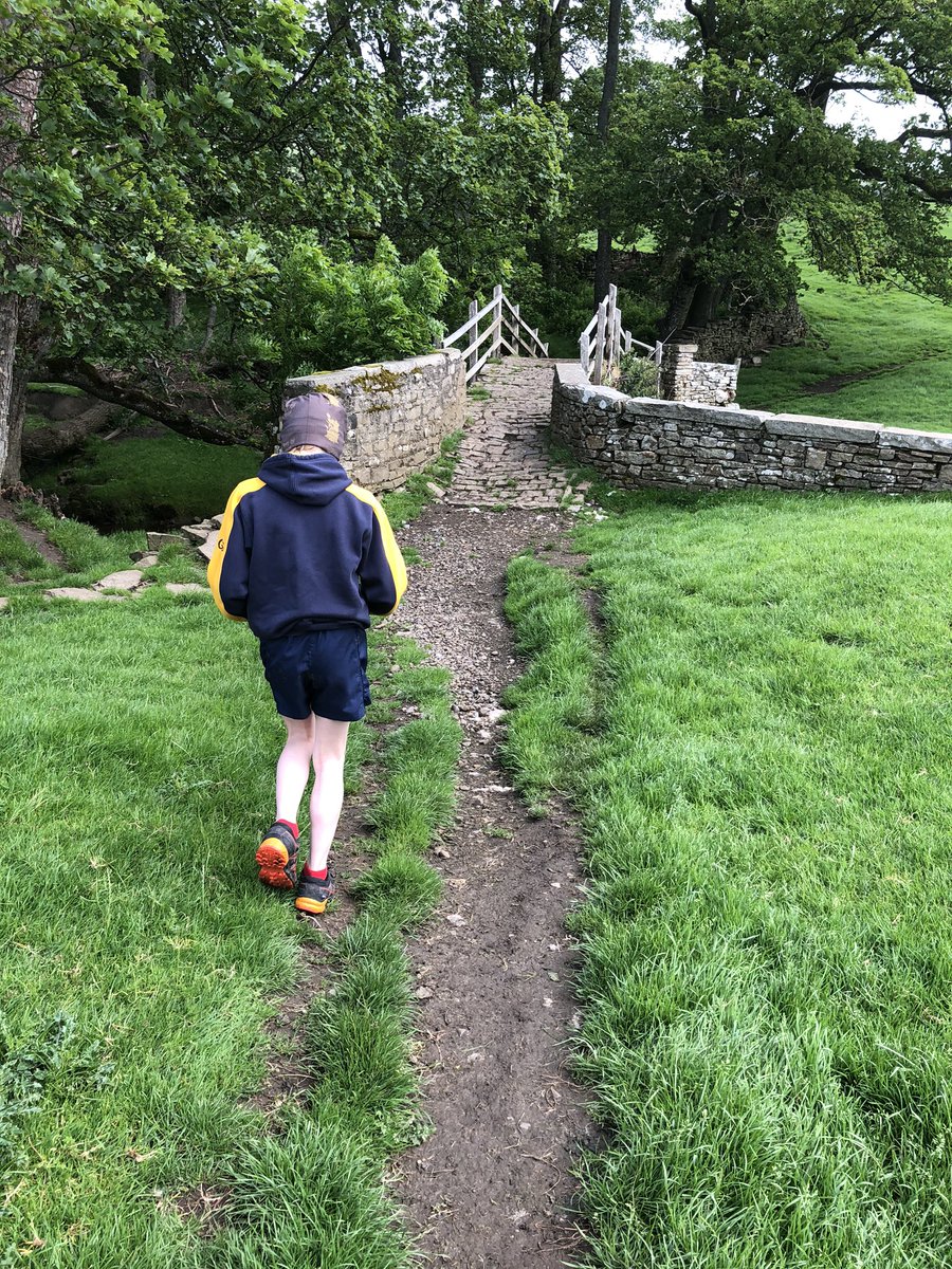 AnnRigby10's tweet photo. Our Epic had to wait until today as sheep shearing took priority yesterday! We made up our own route in Wensleydale and I was back up with the water supplies. Found a beautiful kingfisher mosaic in the wall en route too ... @SedPrepSport @Sedbergh_Prep #VirtualEpic https://t.co/NYE2203A58