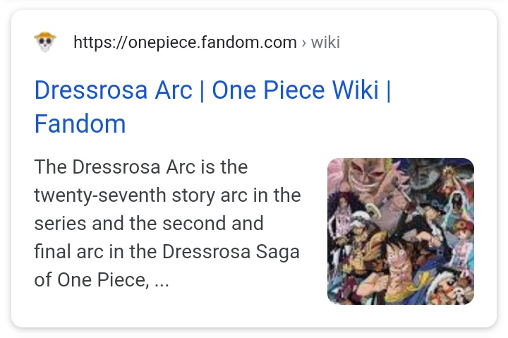Dressrosa Arc, One Piece Wiki