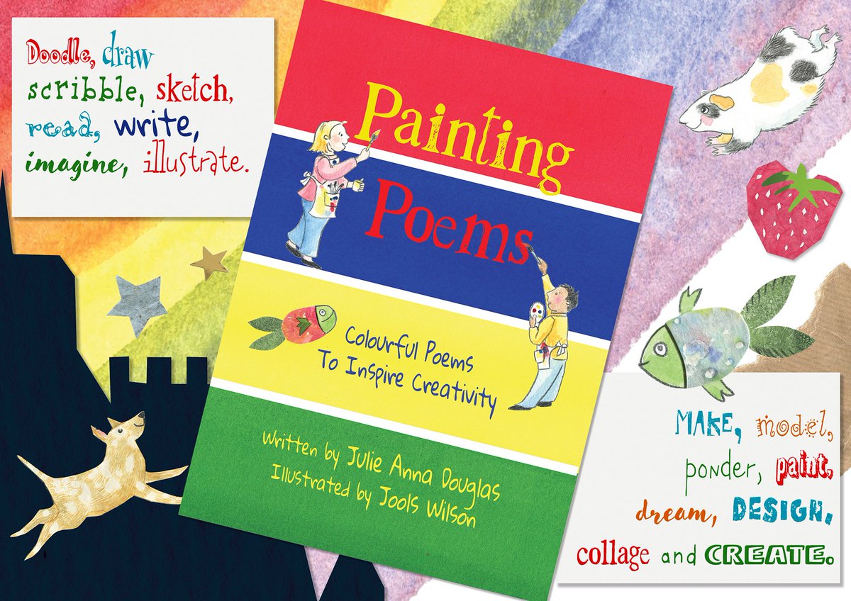 10. You can find lots of ideas and free activity resources created by  @JoolsAWilson inspired by the poems and art in our book,  #PaintingPoems here:  https://joolswilson.com/painting-poems/   https://joolswilson.com/blog/  Happy Poeting 