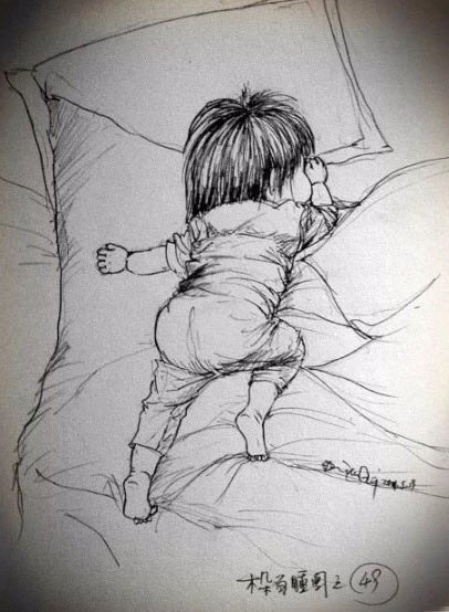 baihebaihe0707's tweet image. 这是一位爸爸画的女儿的睡姿😊👍爸爸的爱💖
来自书画新风景。