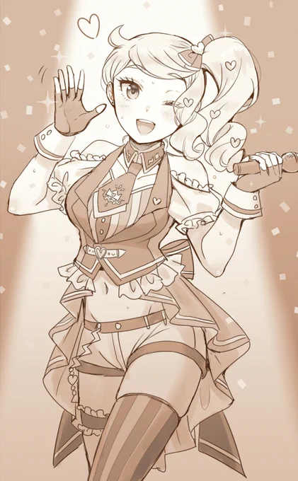 アイドルのソ～～～～～～～～～～～～!!!!!
ハイ!ハイ!ハイ!(光る棒を振る) 
