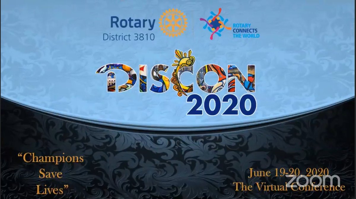 RotaryRamon's tweet photo. Rotary District 3810
Virtual DISCON 2020 https://t.co/VgxEeTel92