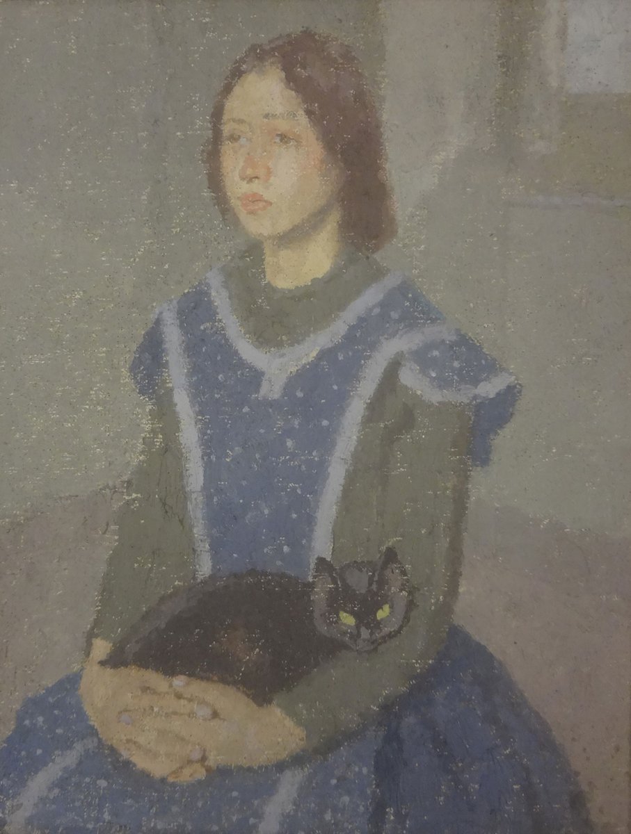 reviewwales's tweet photo. Welsh artist Gwen John was born in Haverfordwest #OTD 1876.
She loved to paint cats &amp; women - sometimes the two together.
Her famous brother Augustus John predicted: "In 50 years I will be known as the brother of Gwen John."
Self portrait (Tate)/ Girl w/ Cat (The Met)
#Wales #Art https://t.co/U9JDJSTMxW