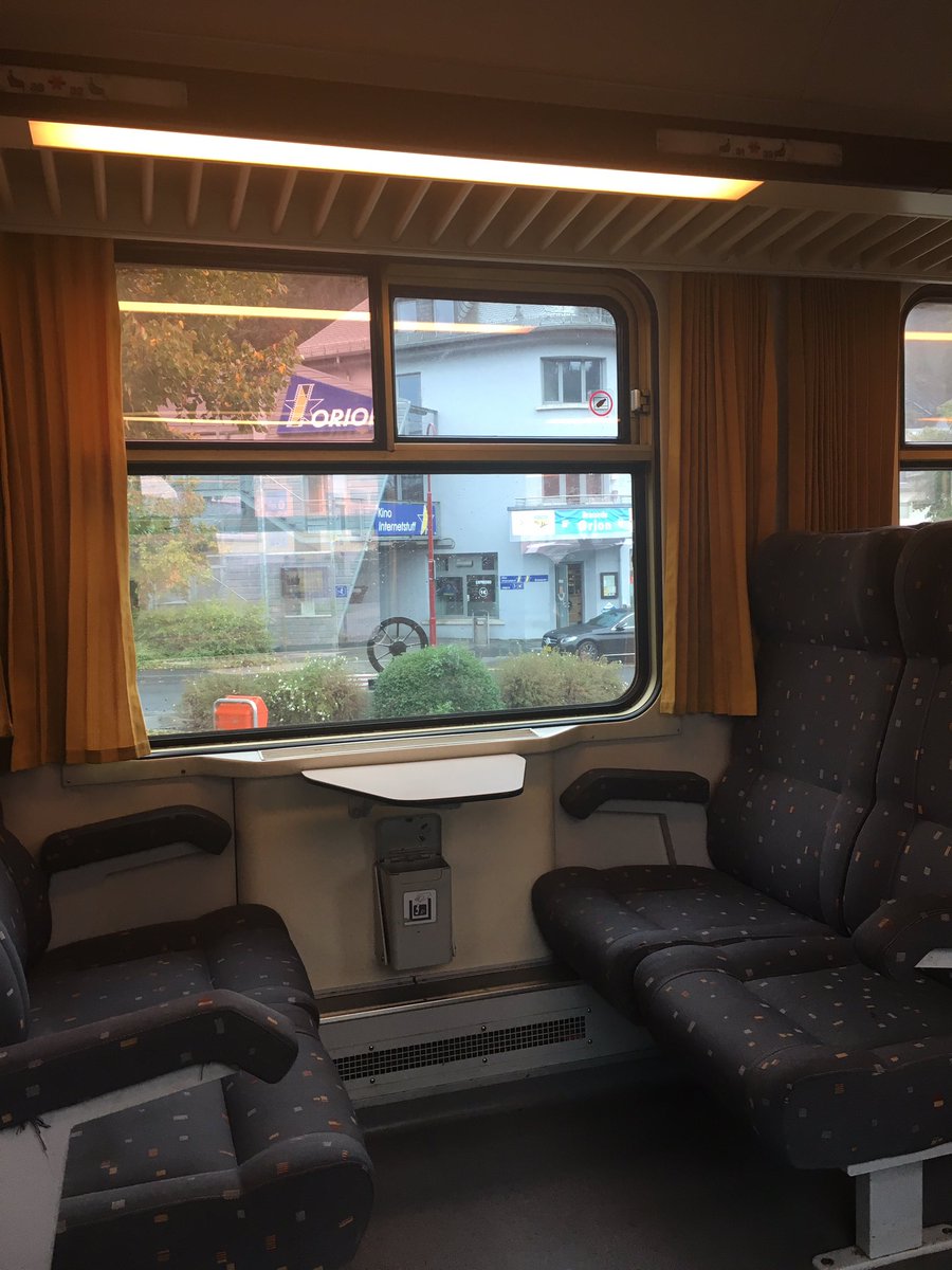 From Leuven  I take my (obviously delayed)  @SNCB train to Liège Guillemins where I do a mad dash to make my  @CFLinfos Luxembourgish  train to Luxembourg City. It’s rainy as I make out Clervaux station as the train winds through this unique  country #TrainTravel  #EuroTravel