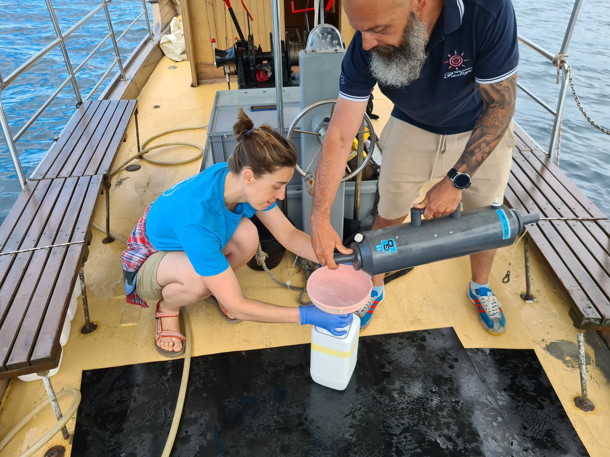 CIMrovinj's tweet photo. We are happy to announce that the sampling for the #oceansamplingday2020 has been successfully accomplish - third year in a row! #oceansamplingday #AdriaticSea #CIMrovinj #Marinescience https://t.co/7ayoTbCgWe