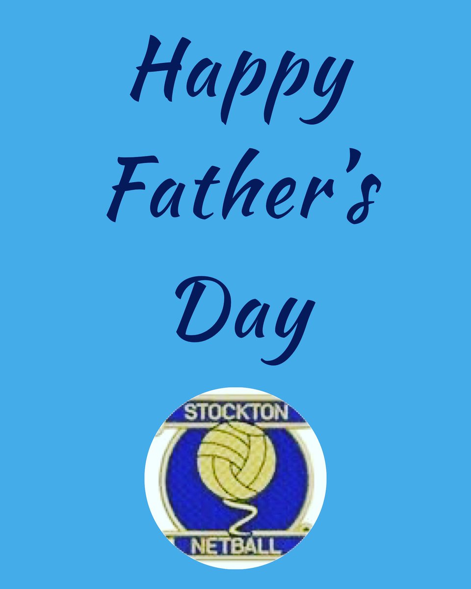 Happy Father’s Day to all our dads who play an important part in our club.... supporters and taxi drivers just to name a few. We salute you! •
•
•
#StocktonNetball #StocktonJuniors #HappyFathersDay #Family #bleedblue💙
