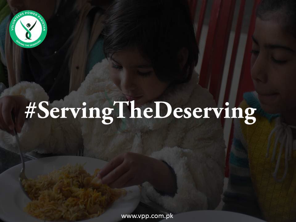 'There is no better way to thank God for your sight than by giving a helping hand to someone in the dark.'
#Servingthedeserving                     @vpp_pk