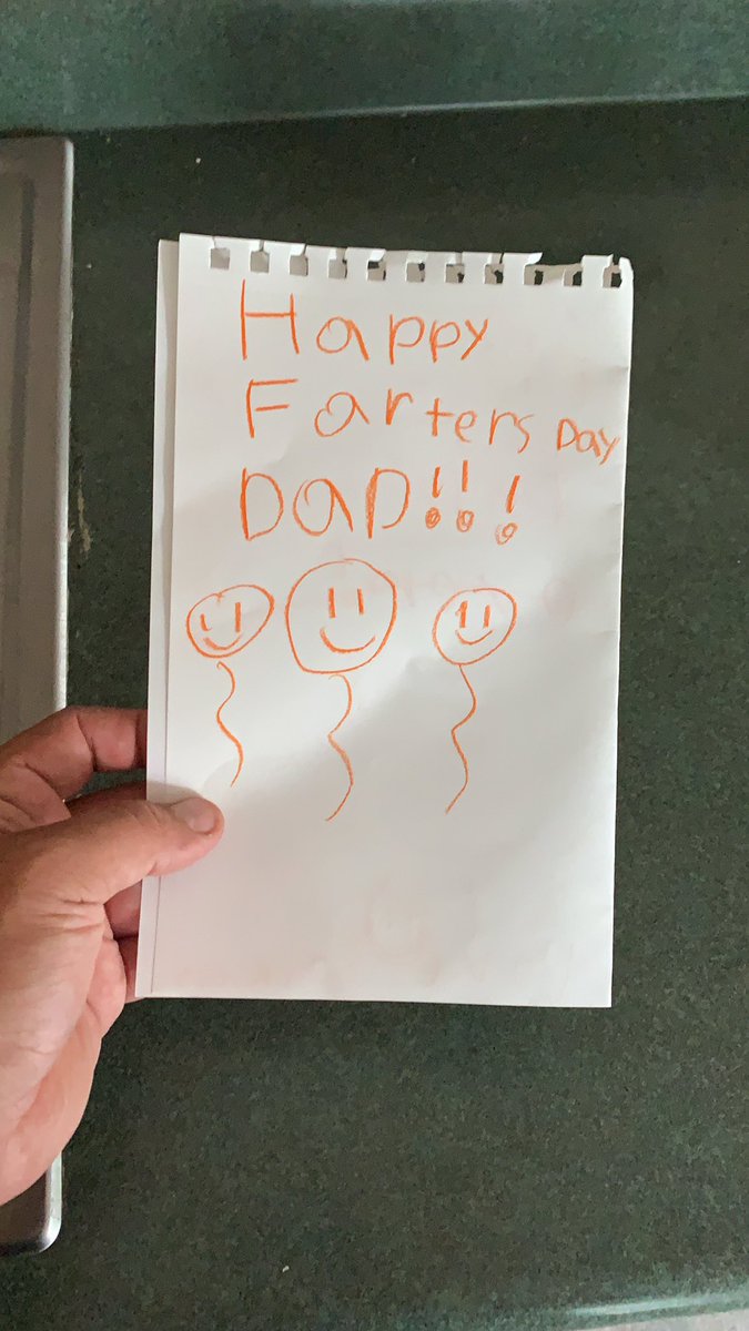 ItsMe_R_D's tweet photo. My beautiful #FathersDayCard from my 8yr old son.... They grow up so fast... 😪🤣🤣 #FartersDay #likefatherlikeson https://t.co/at1hqLuBc7