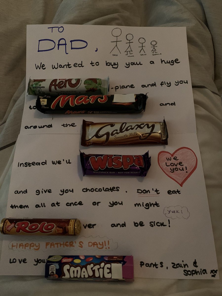 Woke up this morning to find this and Zain made me a cuppa. Live them.