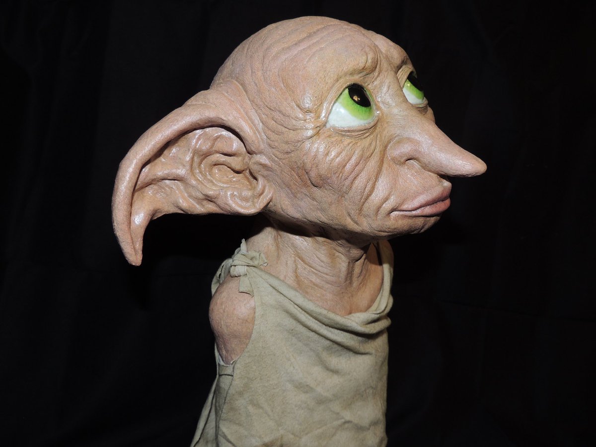 Zoe ハリーポッターのドビーを作りました 肌と目の塗装が難しかったです Harrypotter Sculpture ハリーポッター ドビー 特殊造形 造形