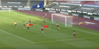 There’s no taking away the quality of the cross, but how Jiminez found himself unmarked? I’ll never know. • Ngakia’s inexperience left Diop to shoulder the responsibility. • Diop failed to mark Jiminez closely, allowing Jiminez to operate the space and have a free header.