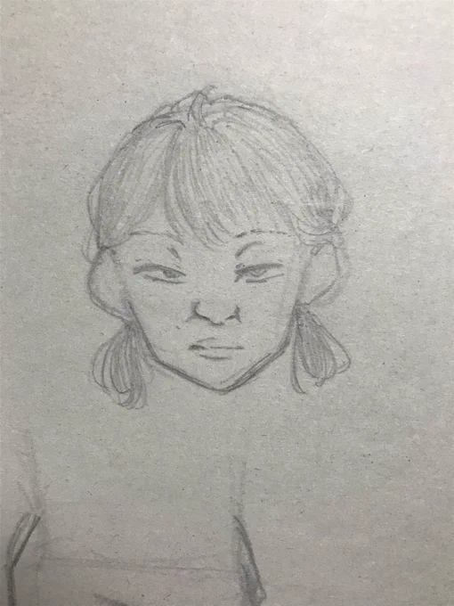 美術で「ブスを描くのって難しくない?」って話題が出たので描いて見せたら大絶賛貰った全力のブスです。 