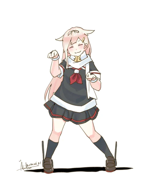 夕立『っぽいぽい♪』
#艦これ版深夜の真剣お絵描き60分一本勝負
#艦これ版真剣お絵描き60分一本勝負_20200621
#艦これ #夕立 
