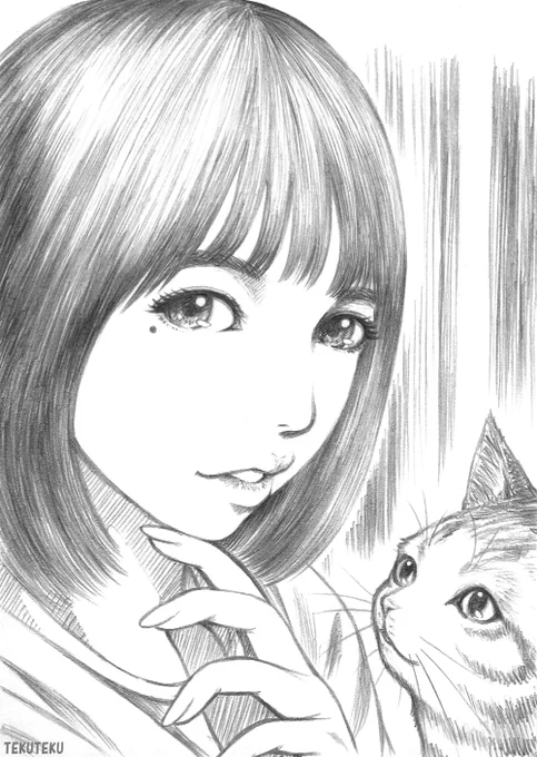 #皆の絵幅を見せてほしい 
 #絵柄の違う絵をあげてフォロワーさんを困惑させようキャンペーン 
#illustration #オリジナルイラスト #猫好き #イラスト好きな人と繋がりたい 