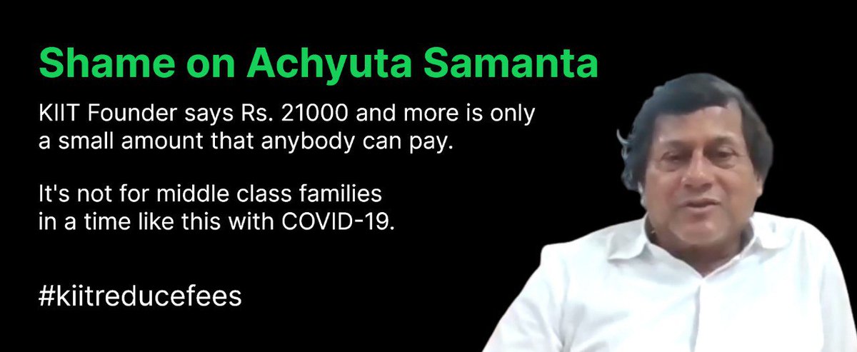 _lyadhkhor_'s tweet photo. Bohot ho gaya Founder Sahab..now stop this nuisance.
@achyuta_samanta 
@CMO_Odisha 
@Naveen_Odisha 

#kiitfees #kiitadmission  #kiituniversity #odishacm #odisha #bhubaneswar #kiit2020 #kiitadmission #otv #zeenews #aajtak #kiiteducation #kiitreducefees #kiithostel #bbsr #cmodisha https://t.co/xbjWmM1tH3