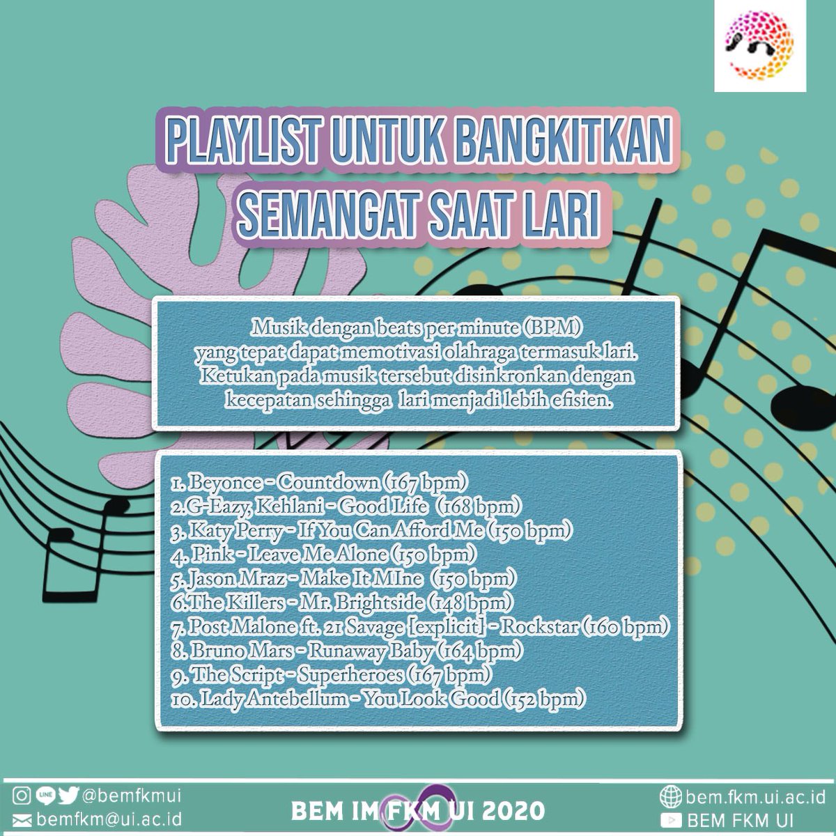 PerayaanHKN's tweet photo. [SELAMAT HARI MUSIK SEDUNIA]

Secara internasional, tanggal 21 Juni ditetapkan sebagai Hari Musik Dunia. Musik dapat membantu mengurangi rasa sakit akibat kanker payudara dan meningkatkan semangat saat lari loh! 

#SPAREXIV #RaiseYourAwareness https://t.co/SFgAEKBJkk