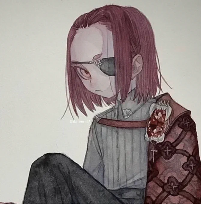 「赤の王」

孤高の少年王タグの少年です。
孤高ではなく、つがいの狼が居ますが…。 