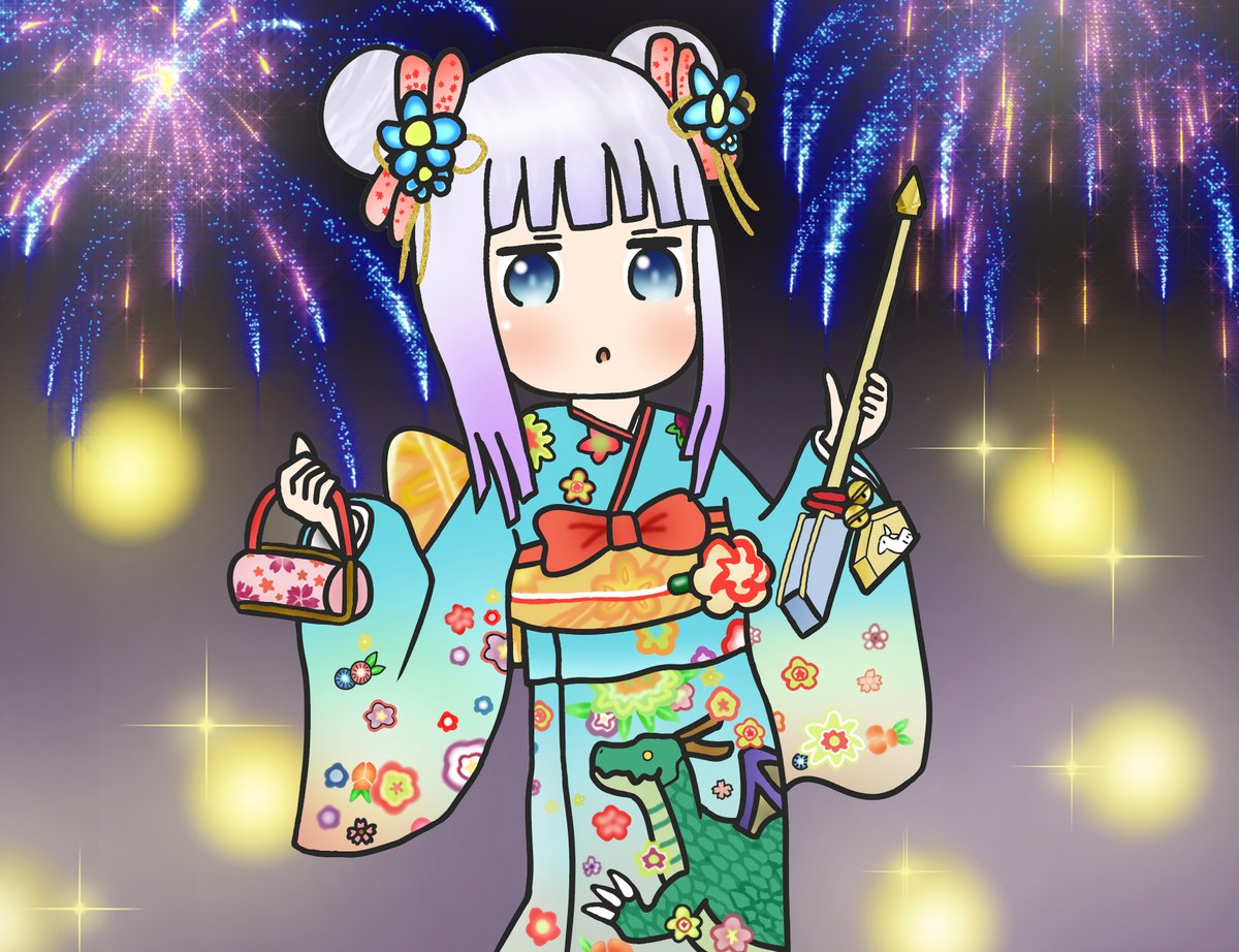 ぱんにゃっく カンナカムイ 新作フィギュアより 小林さんちのメイドラゴン カンナカムイ Kannakamui イラスト