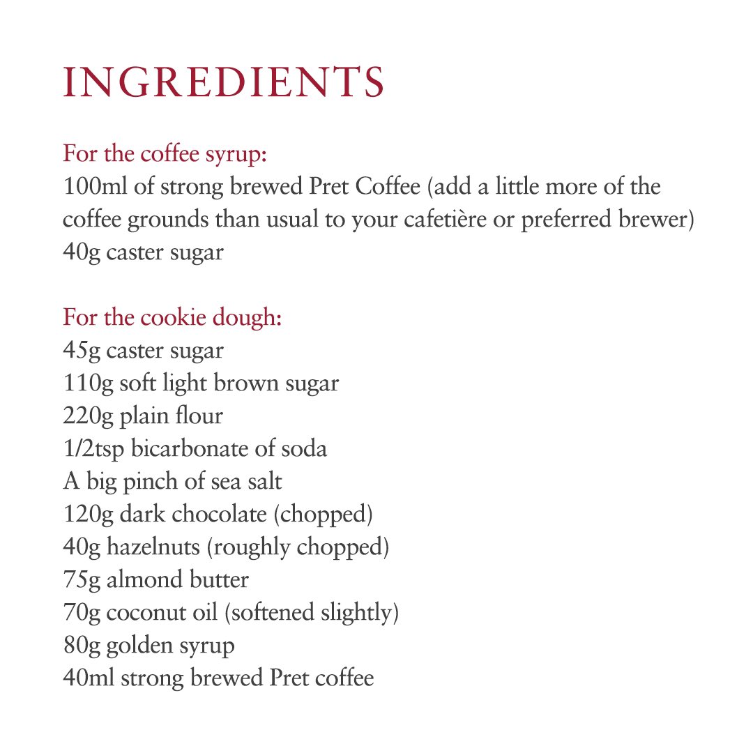 Pret's tweet photo. Yep that’s right we’re are giving you ANOTHER vegan cookie recipe. This time using our Pret Coffee, you’re welcome 🍪 Tap to shop - https://t.co/NTmwGHdyuO #pretrecipebook https://t.co/BsI2cYo8tp