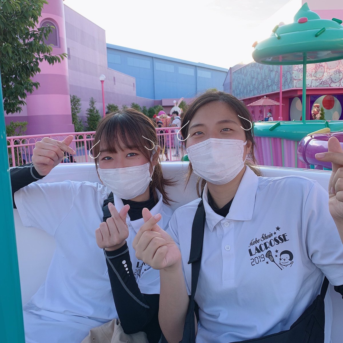 練習終わりにユニバに行くこともあります💚💚💚
 #ラクロス祭り
