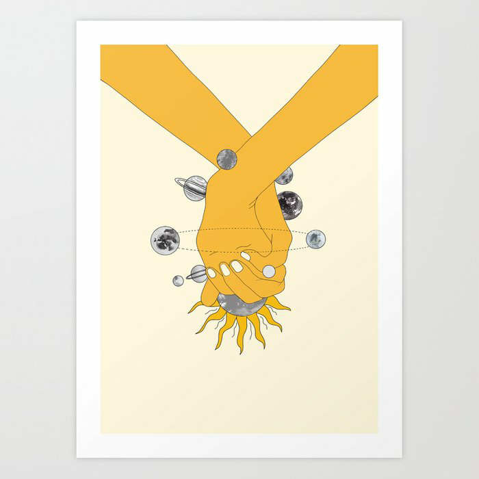 WeTheCurators2's tweet image. Everything Revolves Around Us by Nadja  #art #design #wallart #homedecor #society6 society6.com/product/everyt…