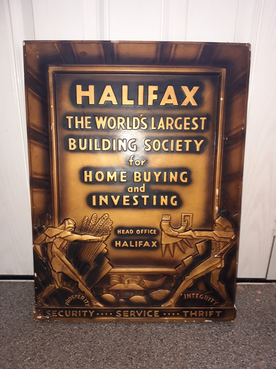IanSutcliffe3's tweet photo. @HalifaxBank @halifaxbroker does anyone think they could give me some info on this find #artdaily #artdecó it was made in loughborough #Advertising https://t.co/rnOykwTaIs