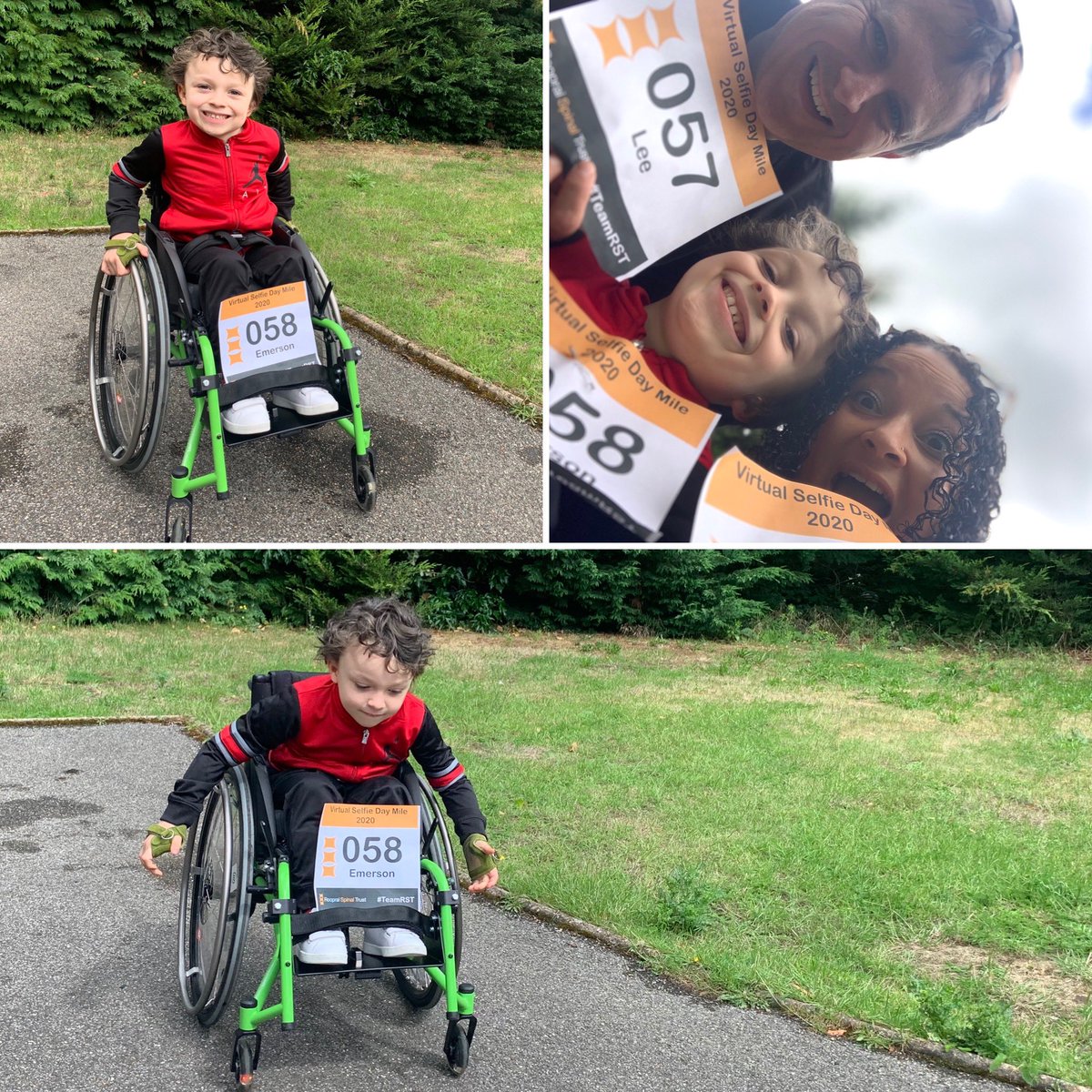 AMDearsley's tweet photo. And weβre off... Team #emersongrant2014 are not alone in starting their #VirtualSelfieDayMile we have the grandparents in Liverpool, aunty, uncle and cousin in Hong Kong joining us in Surrey today πͺ
#spinalcordinjury #SCIAware #Findacure #1mile @RSTrust https://t.co/9E26wBF9BI