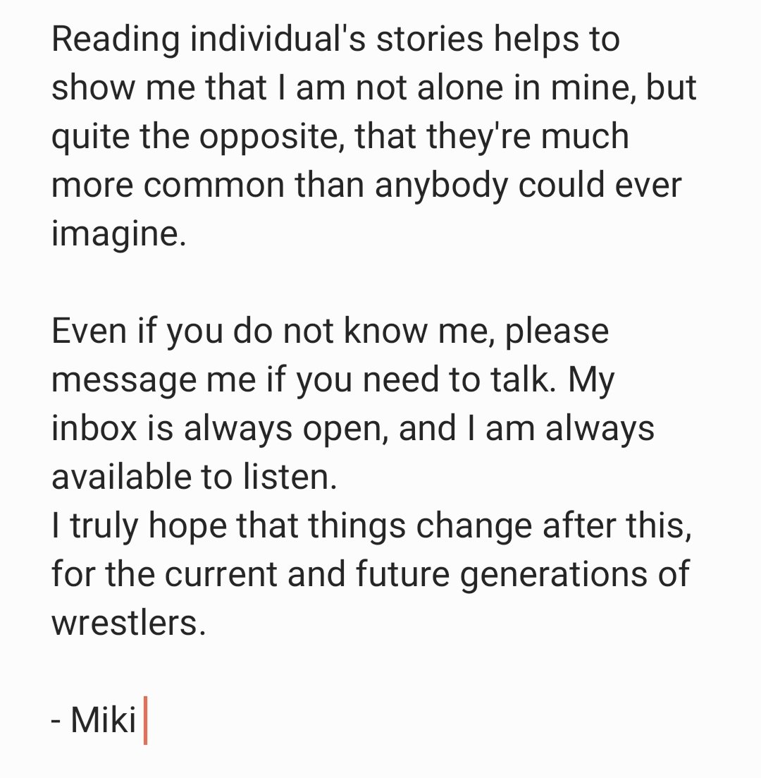 MikiFortune's tweet photo. I am not yet comfortable sharing my stories, but talking to one of my best friends tonight has helped me see that is okay, because I talked to someone about it.

Please message me if you need, even if you don't know me, I am always available to listen.

#SpeakingOut #SpeakOut https://t.co/rUKyJ7RNKk