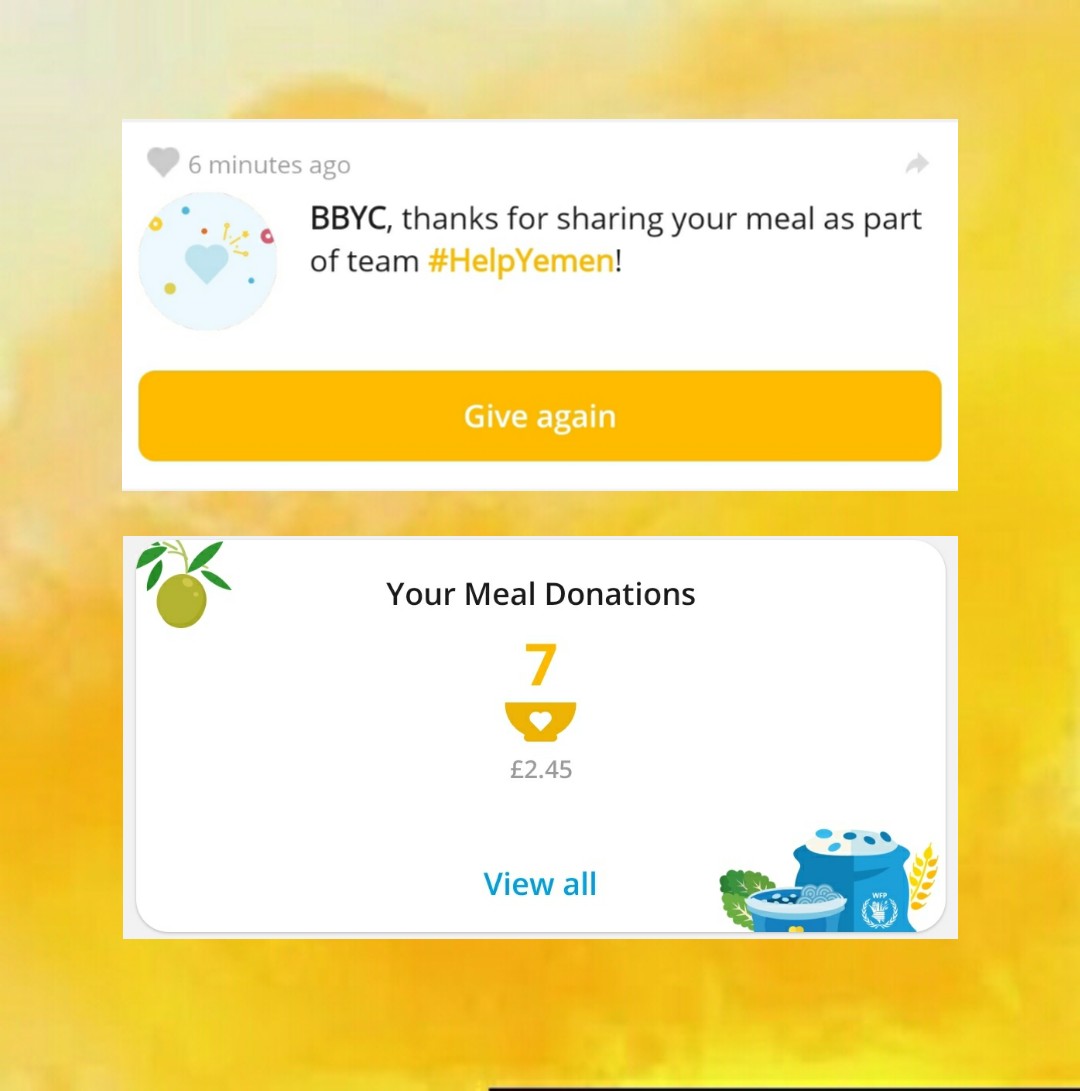 BasYouthCouncil's tweet photo. If you want to help the #YemenCrisis there is this app called #ShareTheMeal! It's so easy to donate! 

We are sharing our contributions to encourage more people to donate 🥰
Download the app now!
#HelpYemen https://t.co/vM5rt8vbk5