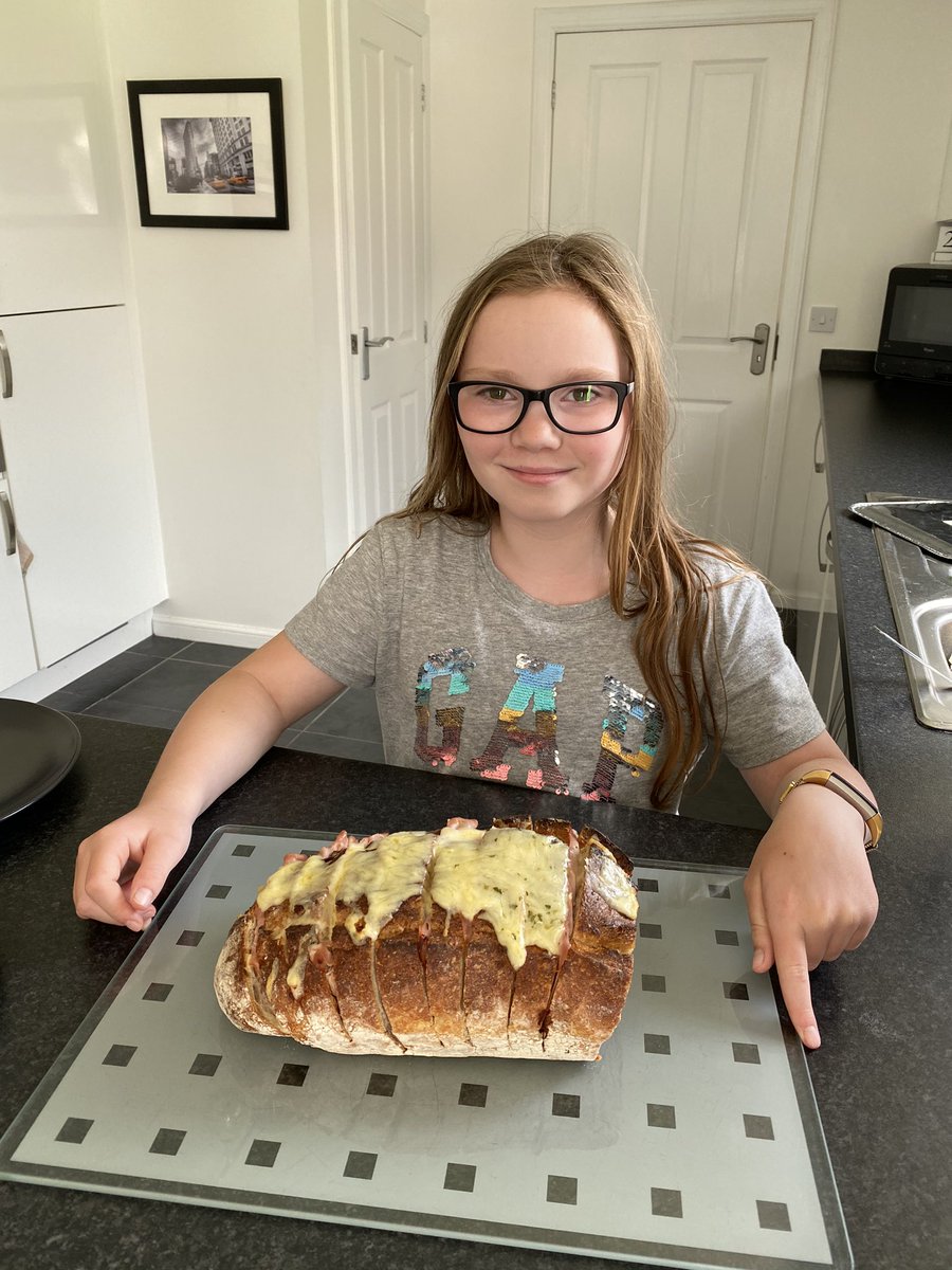 MummyH123's tweet photo. This little one just made the most of our sourdough from Wild Hearth Bakery thanks to inspiration from @jamesmartinchef @NickNairn #islandstohighlands https://t.co/742T67DOCW