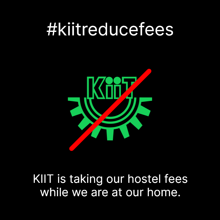 iamkiitian's tweet photo. #kiitreducefees https://t.co/u7DJxTrwCr