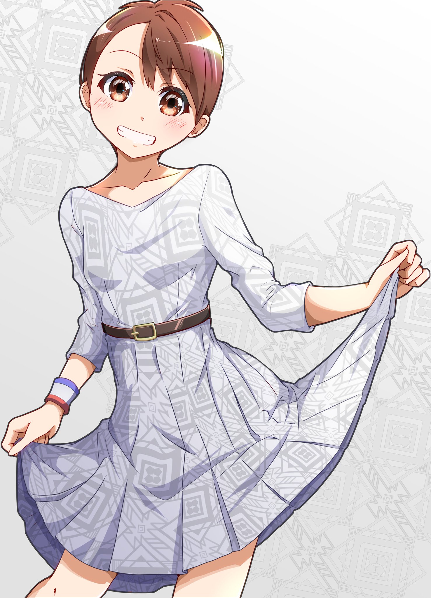 葱味噌 C99お疲れさまでした 今日のお絵描き お題箱から白のサテンプリーツドレスにベリーショートヘアの剣盾女主人公 通常の髪型があるのは髪型指定忘れて描いてたから お題箱ありがとうございました ポケモン剣盾 ポケモン絵描きさんと繋がりたい