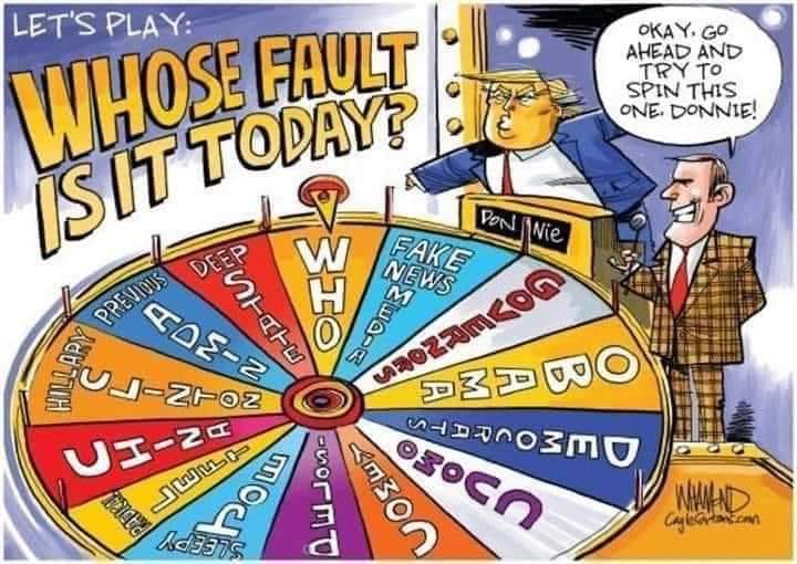 Adenovir's tweet photo. Whose fault is it today, Donny? #EveryonesLaughingAtYouDonald https://t.co/b3HjRbrXYg