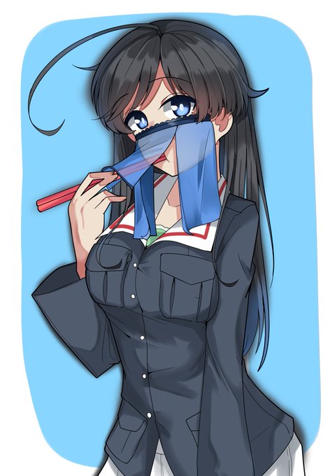 #ガルパン
夜のマスクでお食事華さん 