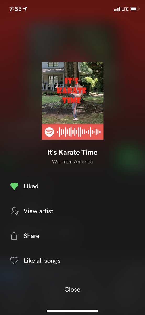 sweeney_318's tweet photo. Is there any way to add this bop that slaps to my summer playlist? #ItsKarateTime @WillFromAmerica @robcesternino  @Keev26 @Spotify https://t.co/s8RIg0y68O